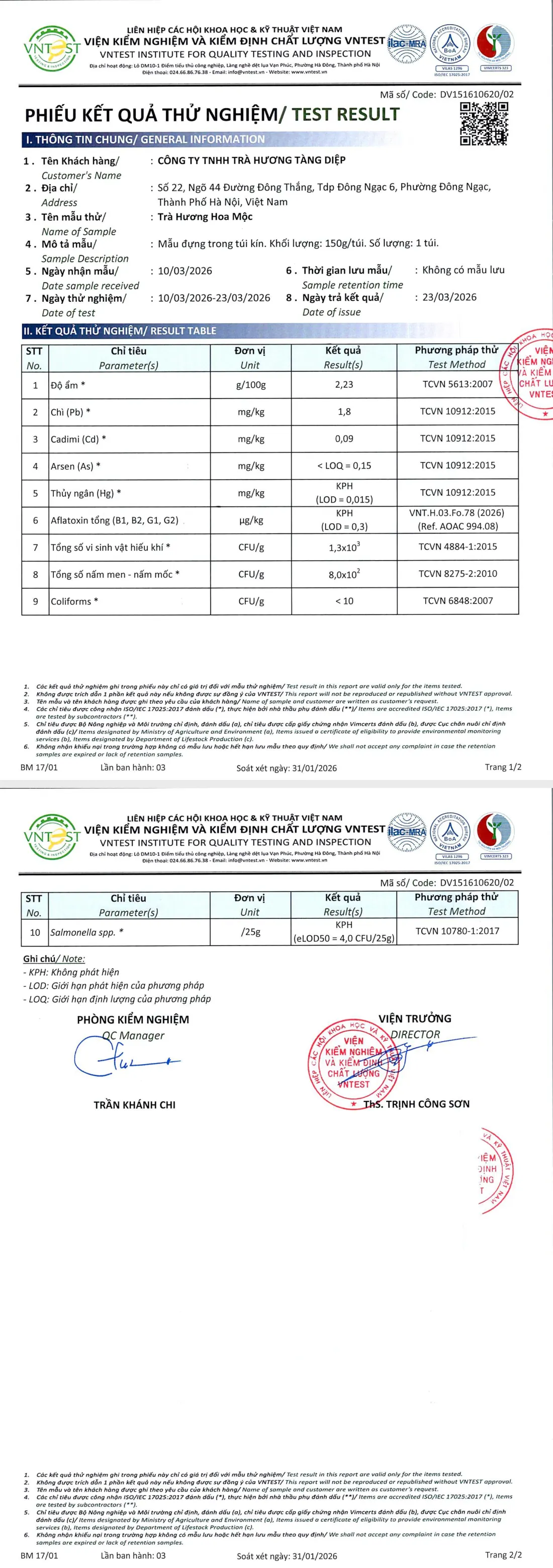 Trà Mộc Hương